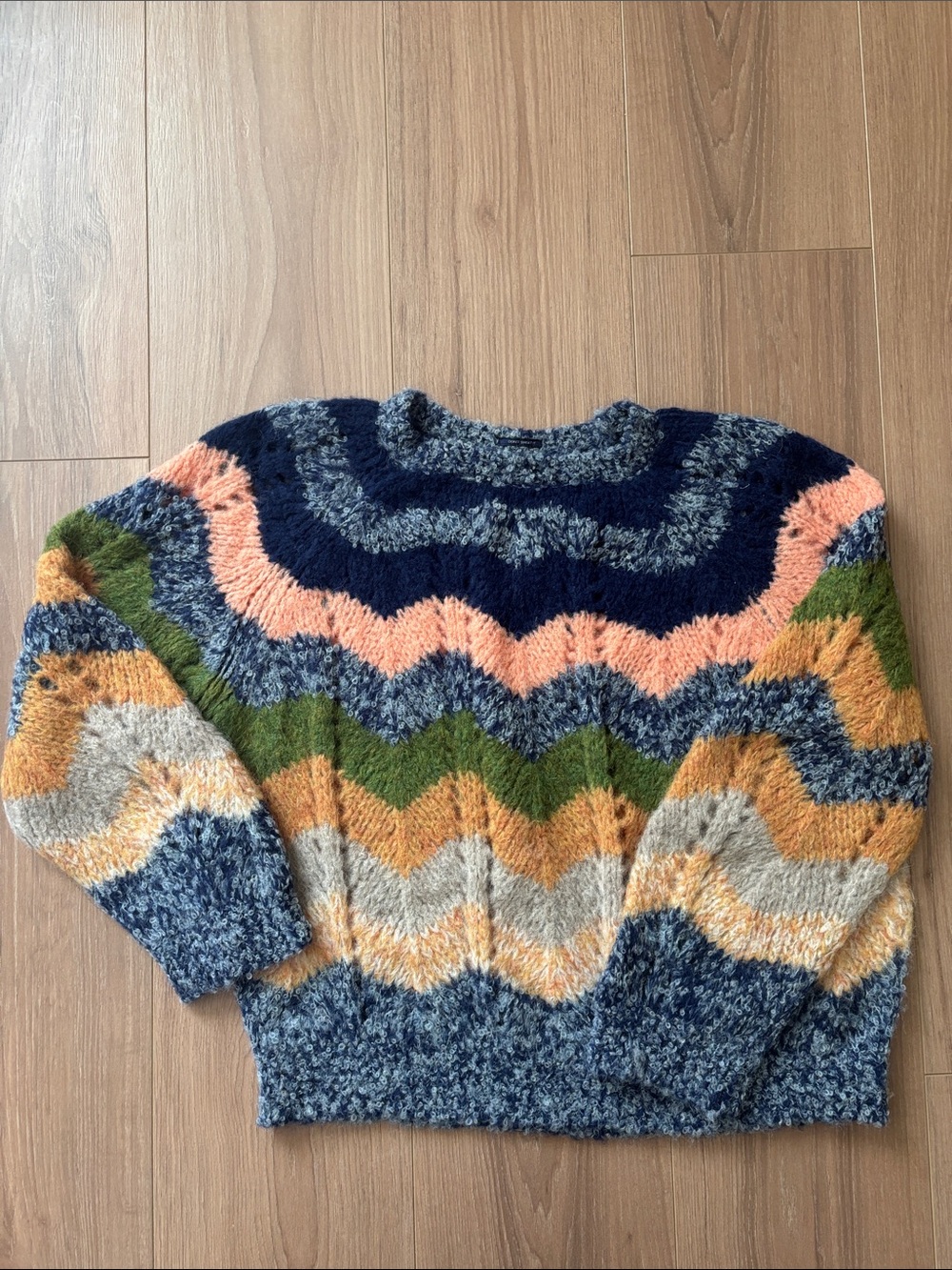 Mother Multicolor Chevron Knit Sweater - Women's